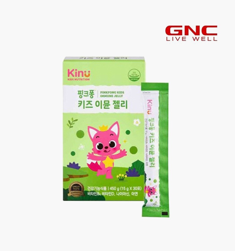 [GNC] 키누 핑크퐁 키즈 이뮨젤리(15g * 30포)